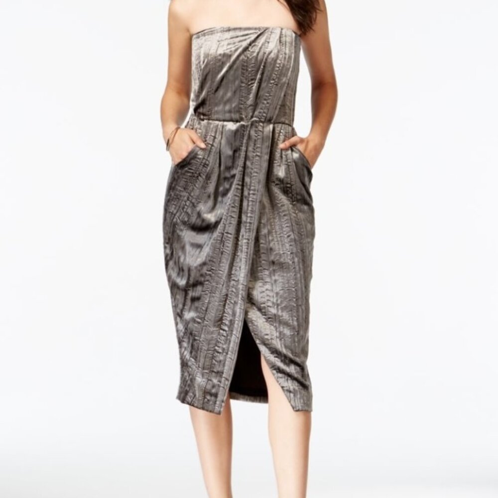 Rachel Roy Crushed Velvet Dress with Pockets | size 0